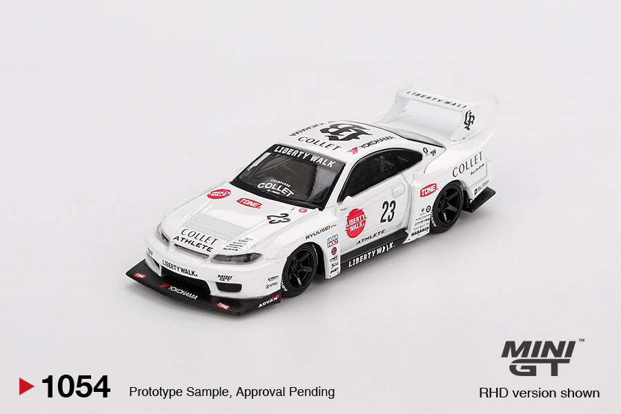 Nissan LB-Super Silhouette S15 SILVIA ATHLETE 1:64 scale model car - Mini GT