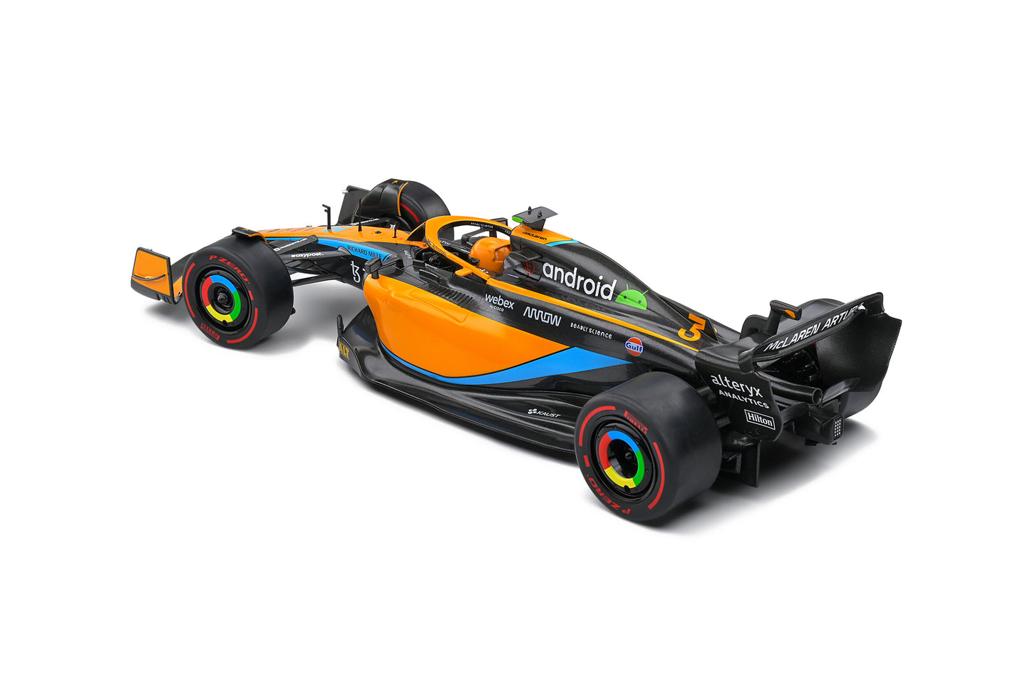 McLaren MCL36 D.RICCIARDO Orange Australia GP 2022 1:18 scale model car - Solido