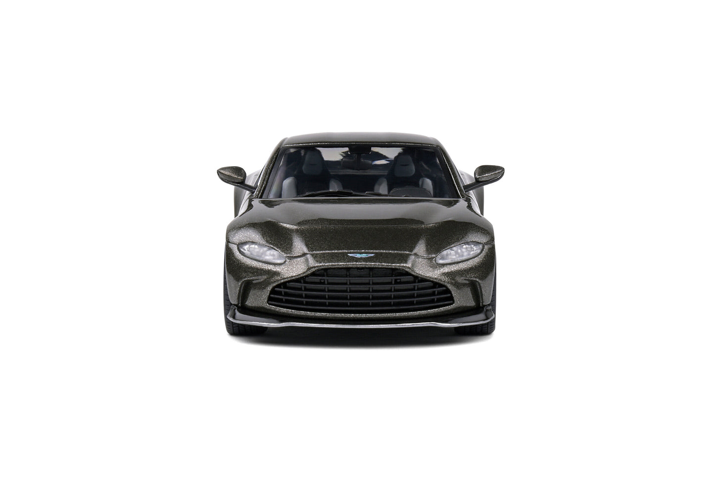 Front Aston Martin Vantage V12 Cumberland Grey 1:43 scale model car by Solido