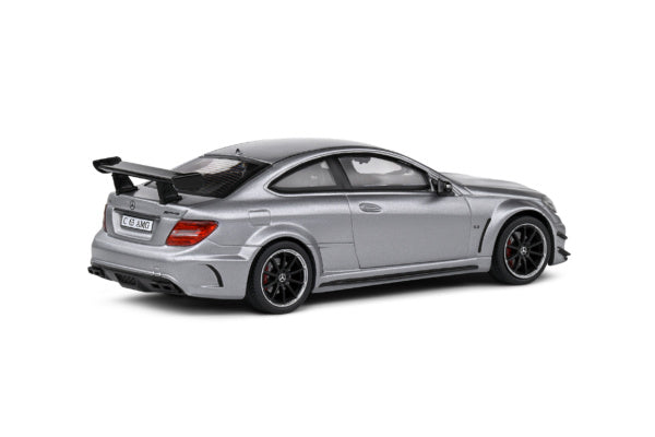 Mercedes C63 AMG Black Grey 2011 1:43 scale model car - Solido