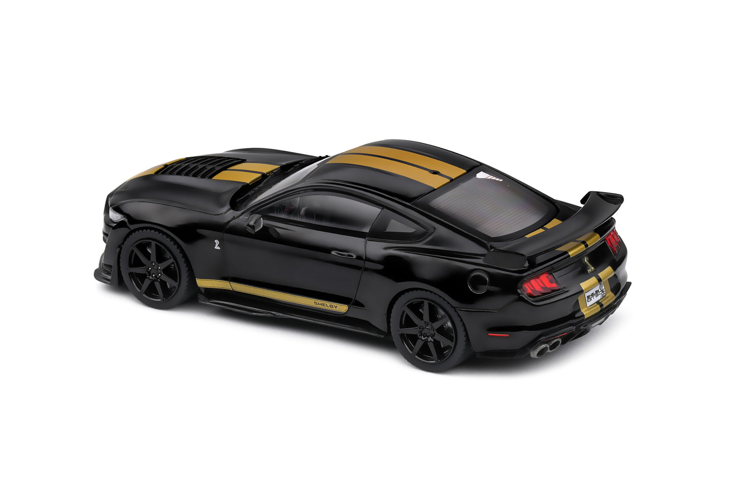 Top back perspective view of Nissan 400z Rocket Bunny Purple 2022 1:43 scale model car - Solido