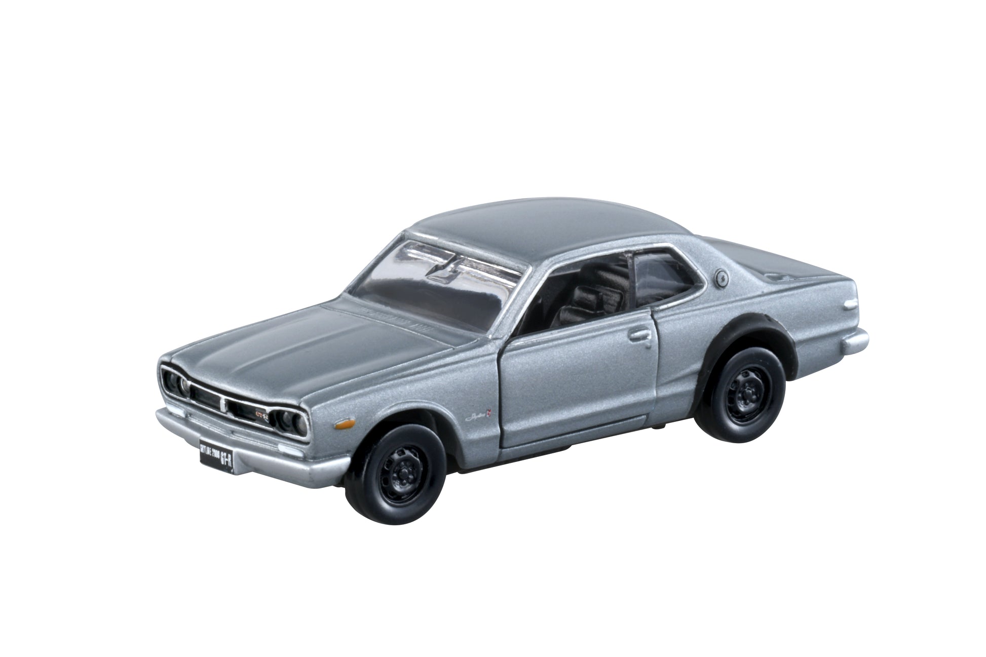Front perspective view of Nissan skyline GT-R (KPGC10) 1:64 scale model car - Tomica Premium