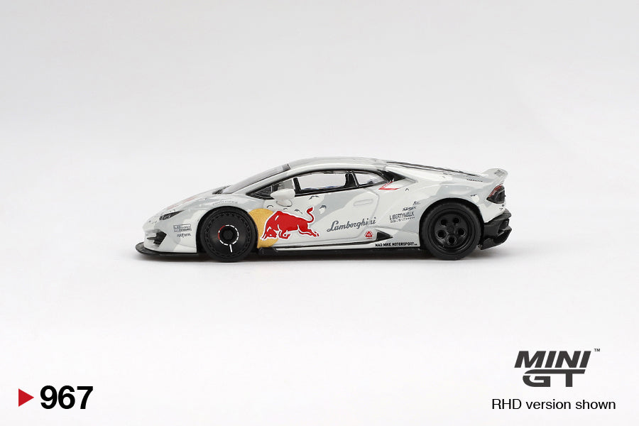 side view Lamborghini Huracan LB WORKS ver. 2 Mad Mike NIMBUL 1:64 scale model car - Mini GT