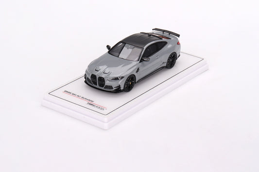 Damaged/Broken acrylic case with damaged mirror - BMW M4 by AC Schnitzer Brooklyn Grey Metallic 1:43 scale model car - TSM model