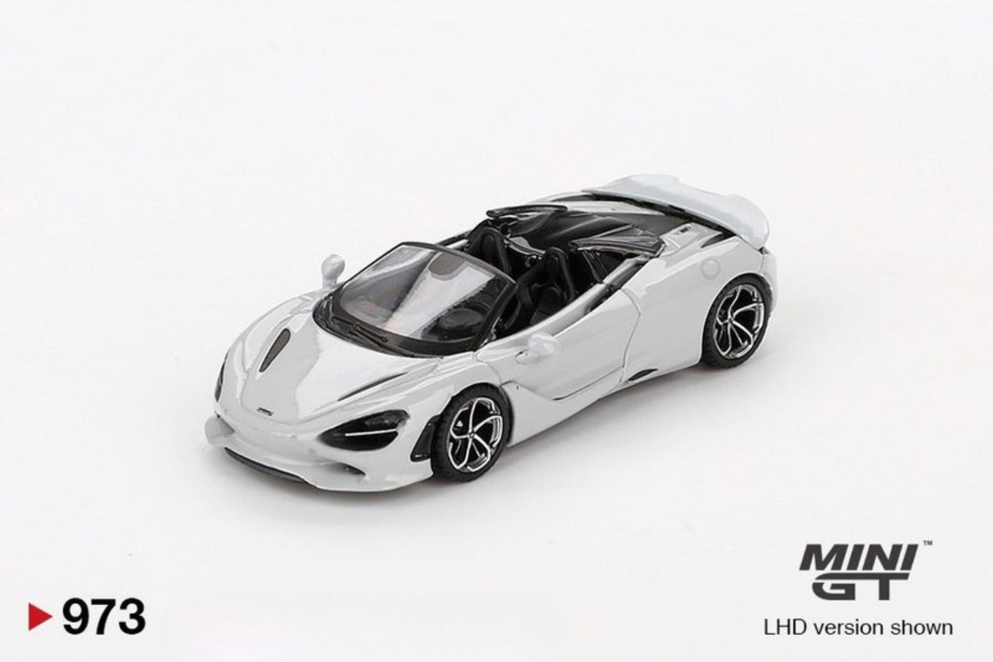 McLaren 750S Spider Cirrus Grey 1:64 scale model car - Mini GT