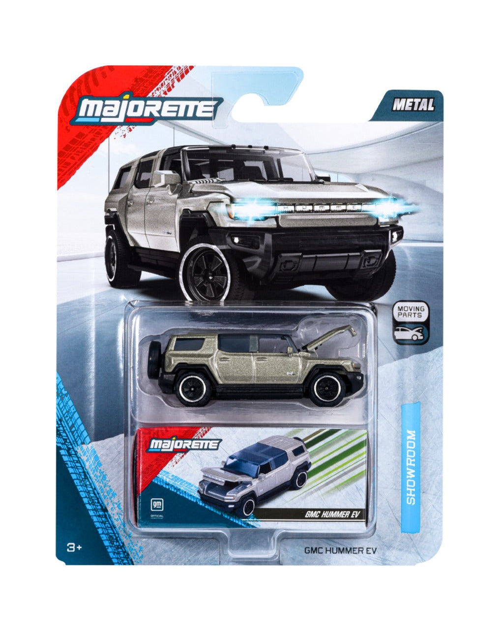 GMC Hummer EV Sand 1:64 scale model car - Majorette Showroom Deluxe