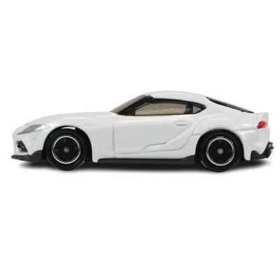 Toyota GR Supra white 1:64 scale model car - Tomica