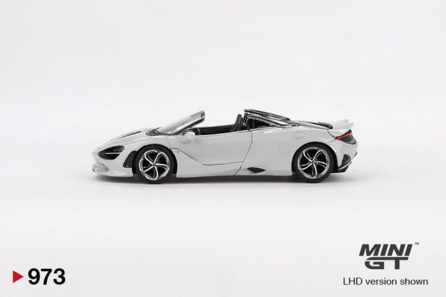 McLaren 750S Spider Cirrus Grey 1:64 scale model car - Mini GT