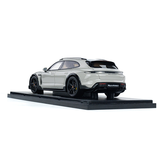 back perspective of Porsche Taycan Turbo S Cross Turismo 1:18 scale model car by GT Spirit Product code CLDC033