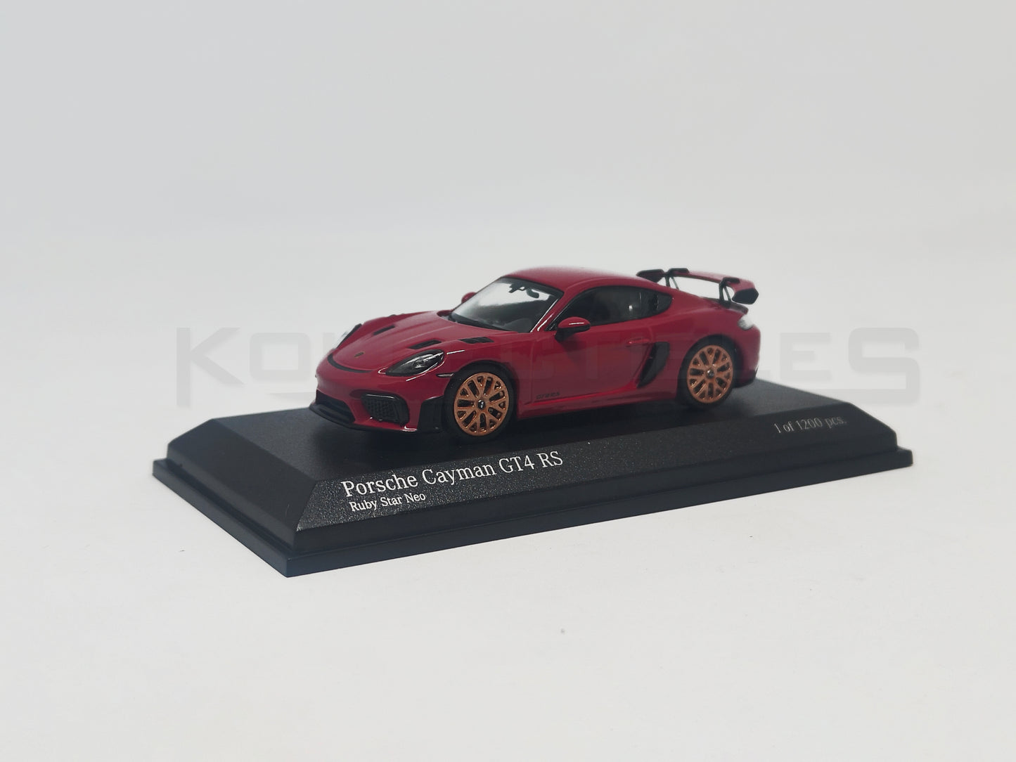 Porsche Cayman GT4 RS 1:64 scale model car - Tarmac Works X MINICHAMPS