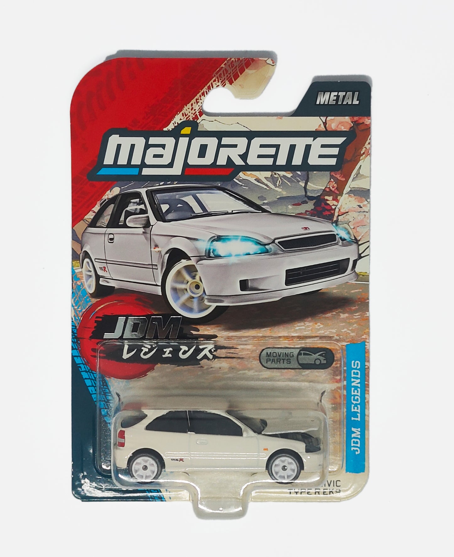 Majorette JDM Legends Honda Civic Type R EK9 White 1:64 scale diecast model car — buy online India | Kollectibles