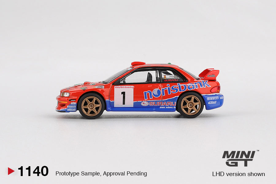 Subaru Impreza WRC97 #1 1999 DRM Champion 1:64 scale model car - Mini GT