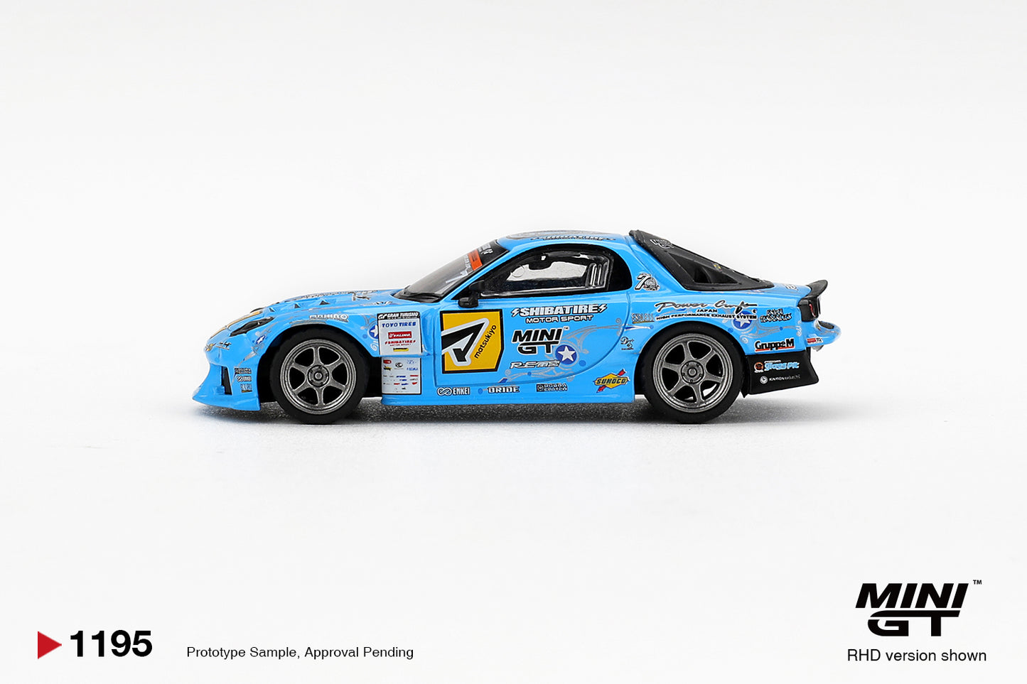 Mazda RX-7 RE-Amemiya 2025 D1GP 1:64 Mini GT - side