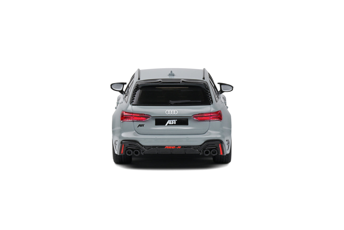 back view of Audi RS6-R Nardo Grey Solido 1:43 scale model car