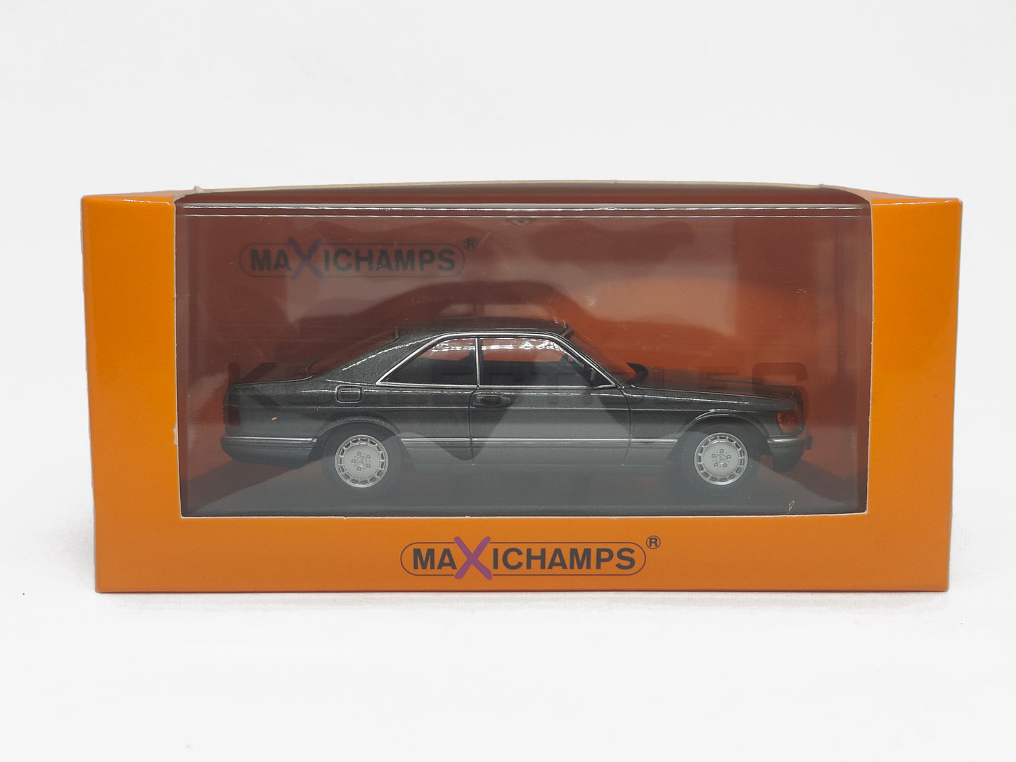 Mercedes Benz 560 SEC C126 1980 Grey Met 1:43 scale model car by Minichamps