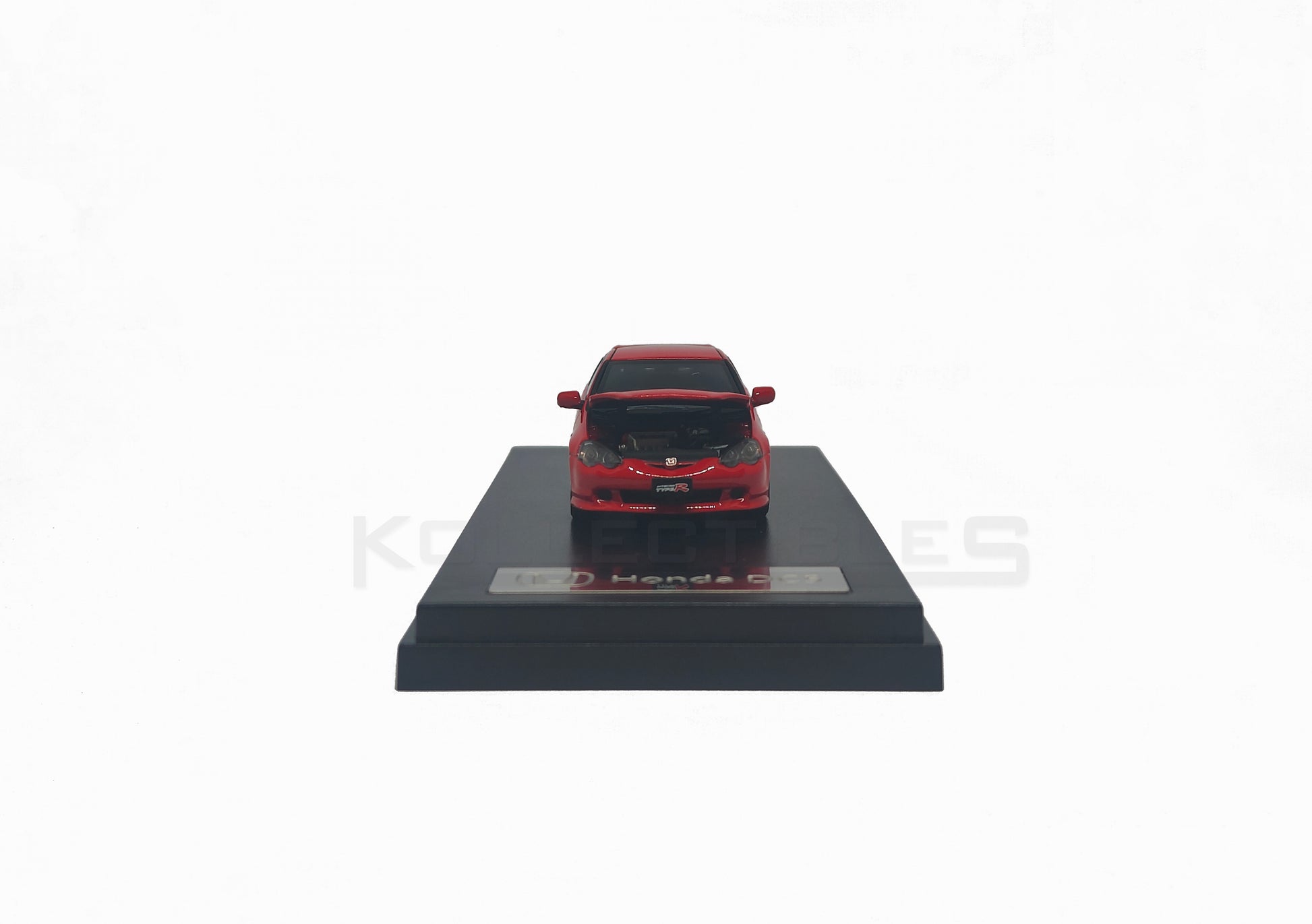 Front view with Hood open of Honda Integra Type R DC5 1:64 scale model car by LCD Models (LCD64038-RE)
