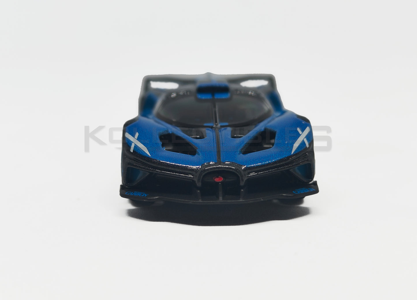 Bugatti Bolide - Blue and Black 1:64 scale model car - Bburago