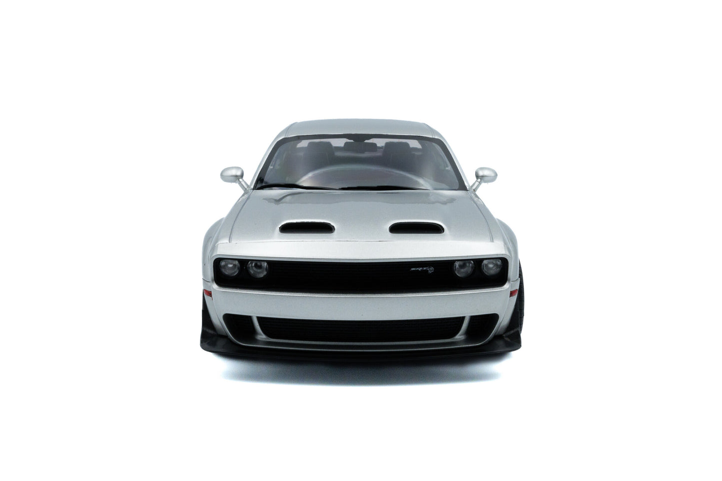 Front view of Dodge Challenger SRT Hellcat Redeye WideBody Triple Nickle 1:18 scale model car - Solido