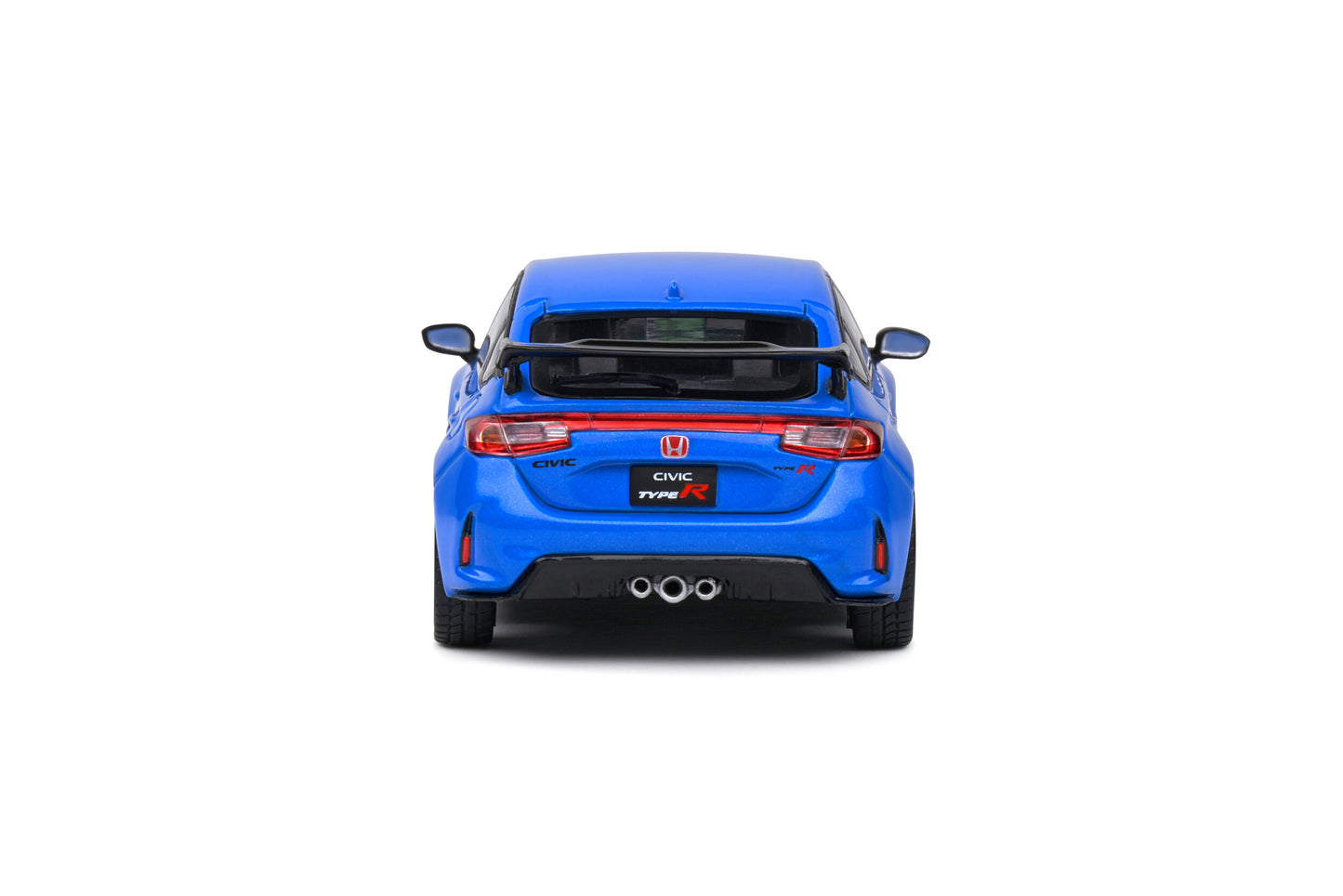 Back view Honda Civic Type Racing Blue Pearl 2022 1:43 scale model car - Solido