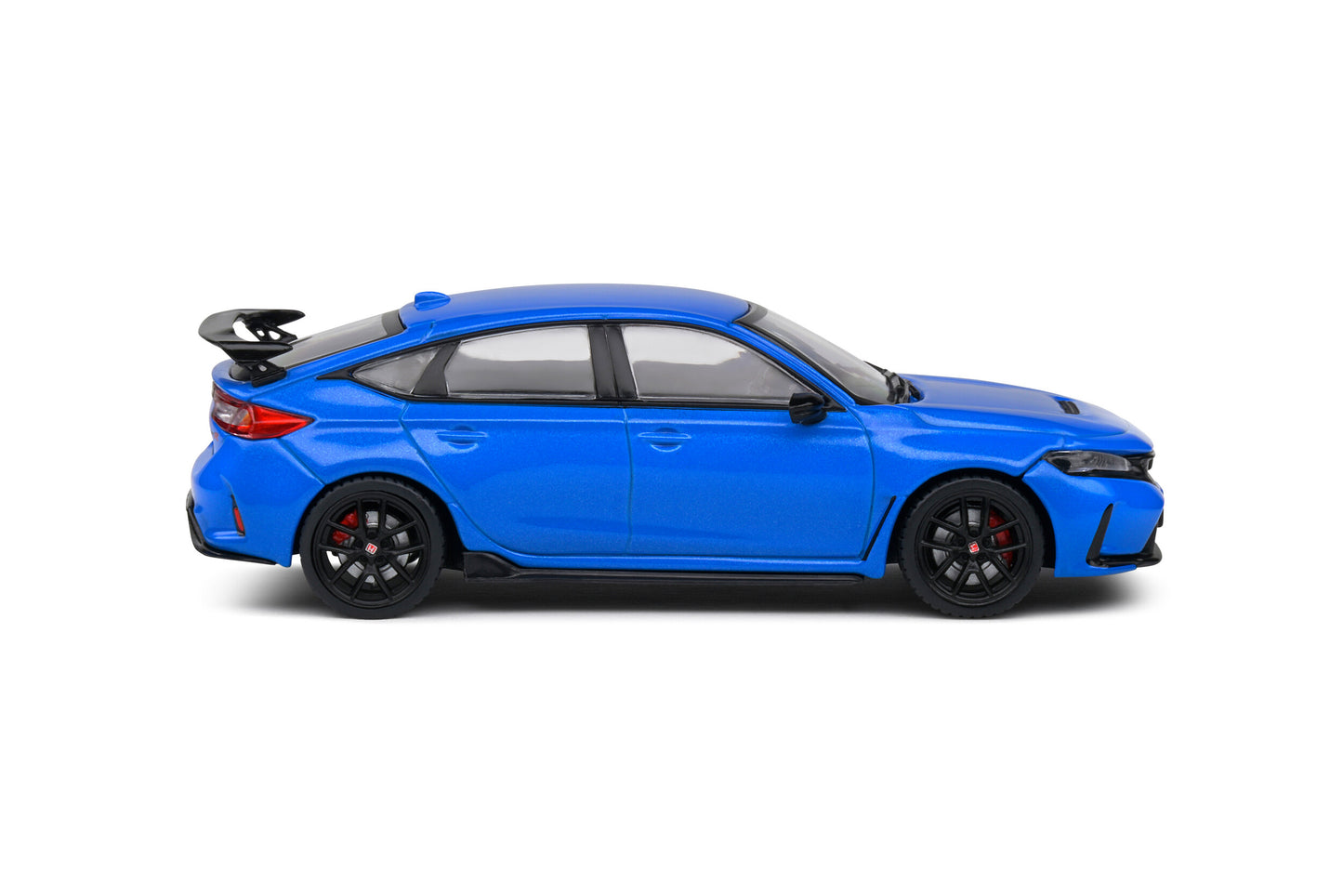 Side 2 view Honda Civic Type Racing Blue Pearl 2022 1:43 scale model car - Solido