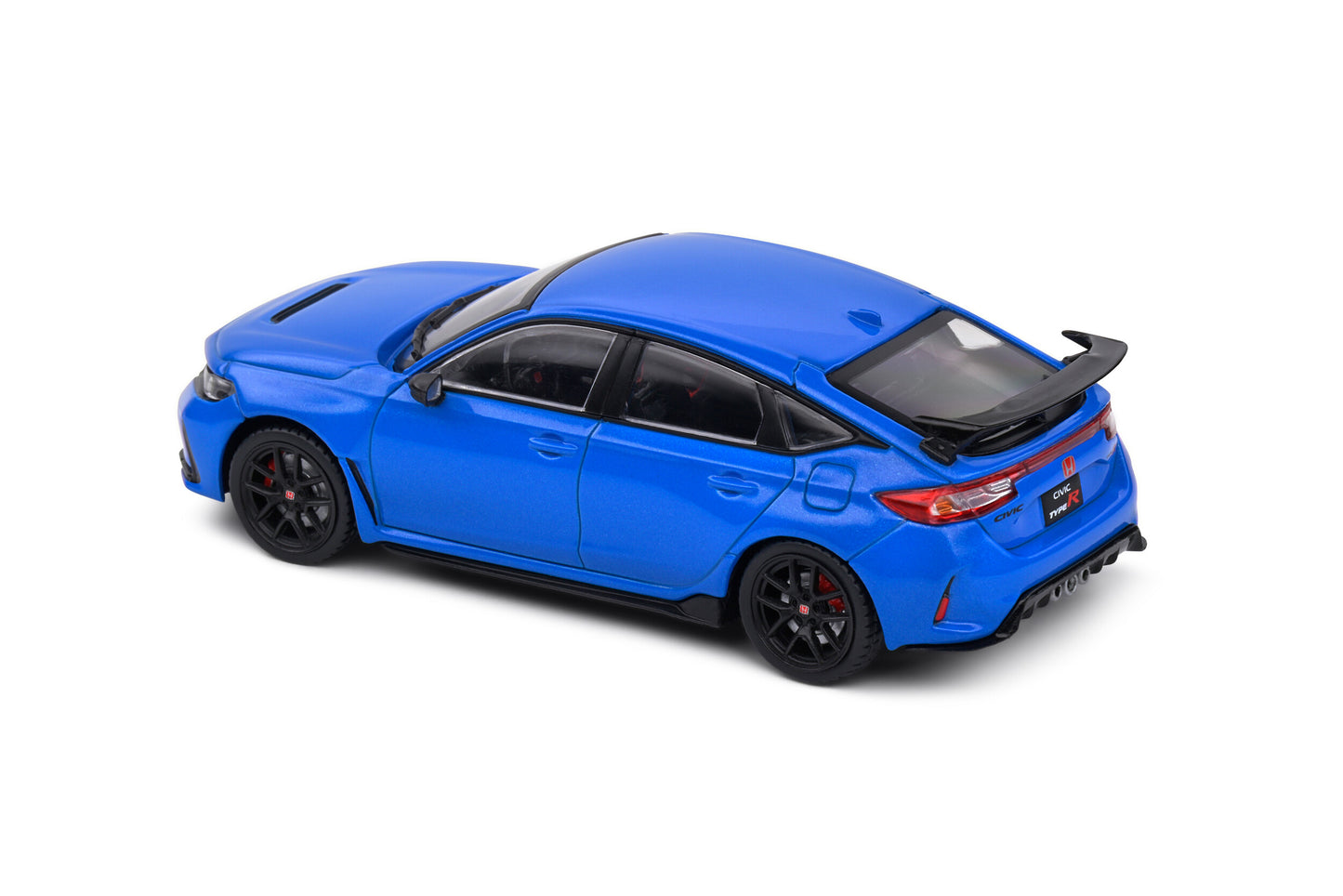 Top back Perspective view Honda Civic Type Racing Blue Pearl 2022 1:43 scale model car - Solido