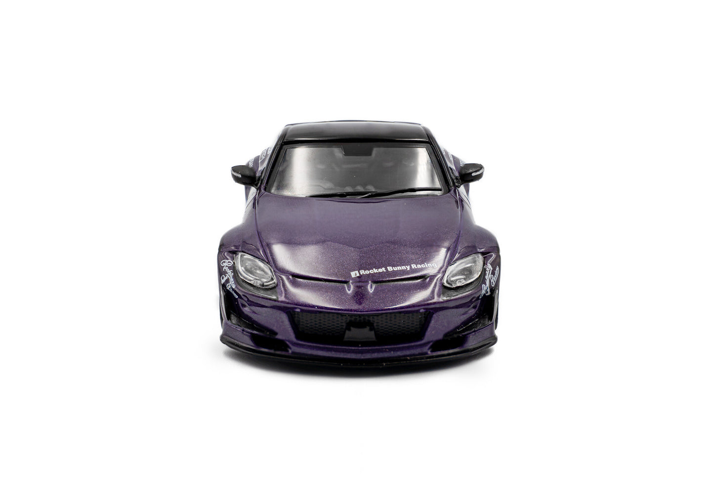 Front view of Nissan GTR35 LBWK Silouette Green 2019 1:43 scale model car - Solido