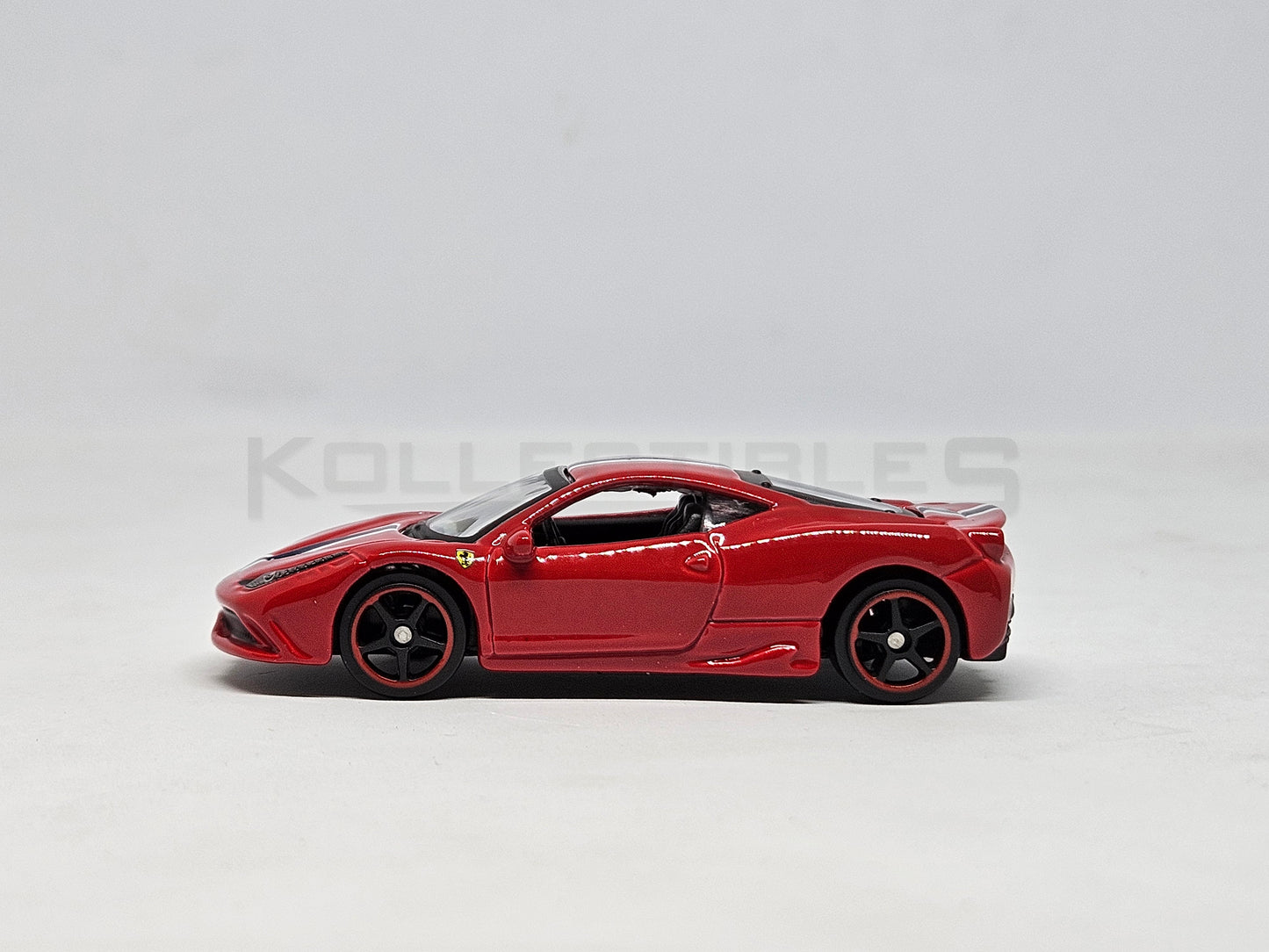 side1 view of Ferrari 458 Speciale Red 1:64 scale model car - Bburago
