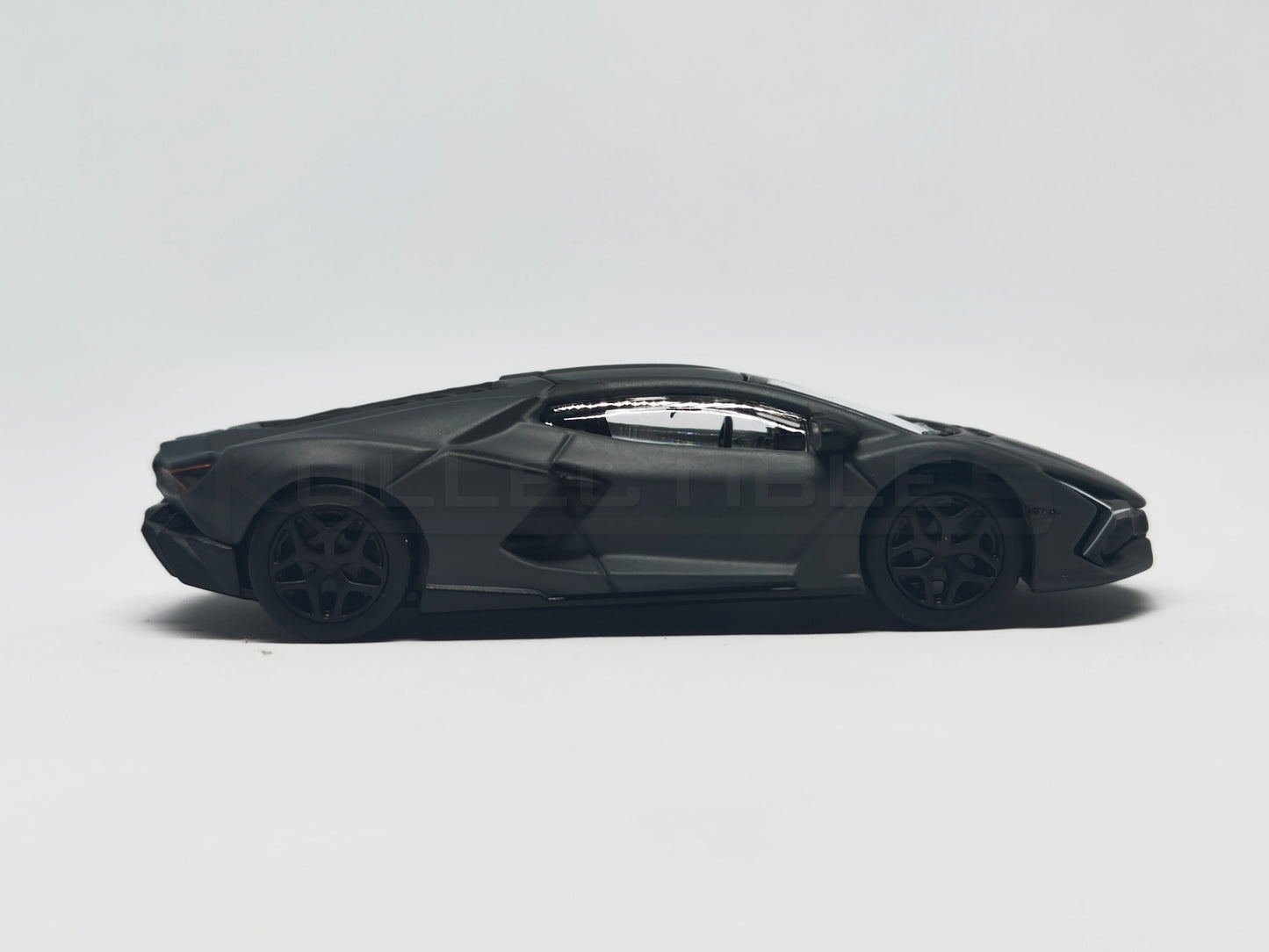 side2 view of Lamborghini Revuelto-Gray 1:64 scale model car- Bburago