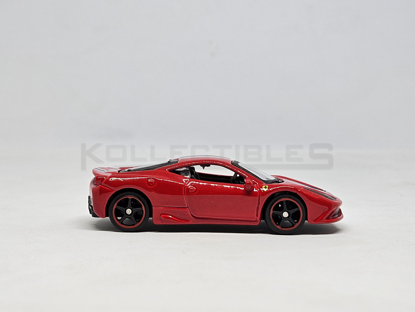 side2 view of Ferrari 458 Speciale Red 1:64 scale model car - Bburago