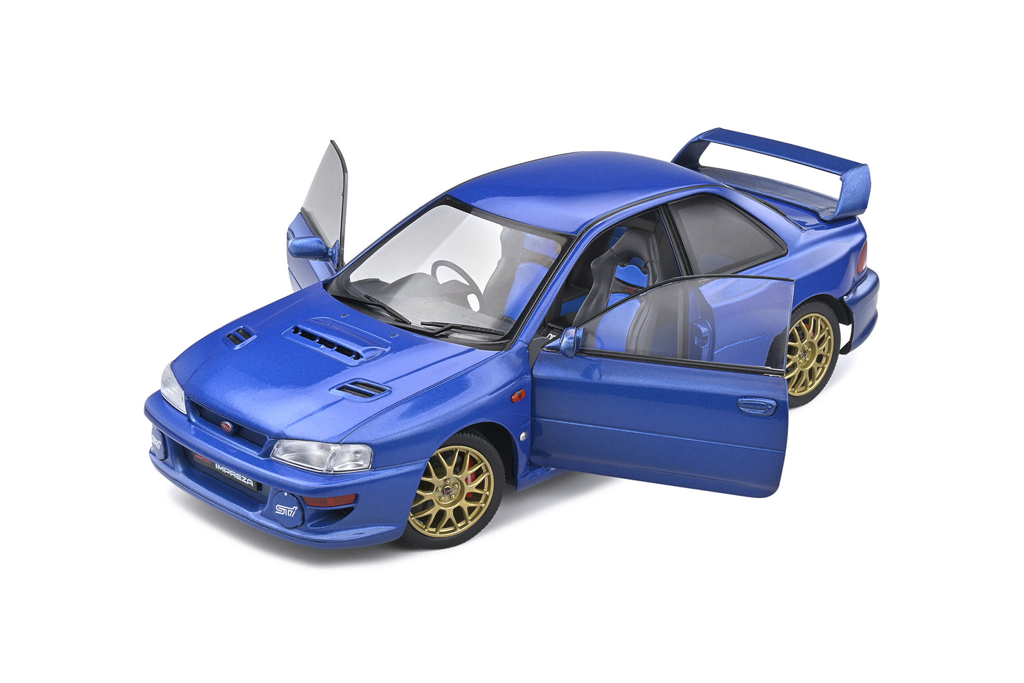Subaru Impreza 22b Sonic Blue 1998 1:18 scale model car - Solido