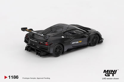 Chevrolet Corvette Z06 GT3.R Road America Test Car 1:64 Scale Model Car – Mini GT (Product Code: MGT01186) with 'MINI GT' branding on a white background