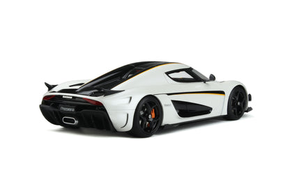 back perspective viewKoenigsegg Regrera Record White 2023 1:18 scale model car by GT Spirit