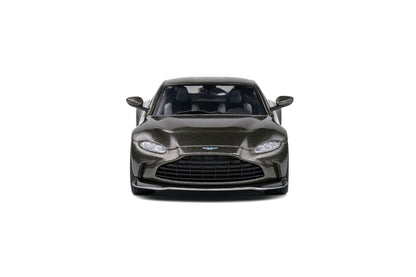 Front Aston Martin Vantage V12 Cumberland Grey 1:43 scale model car by Solido