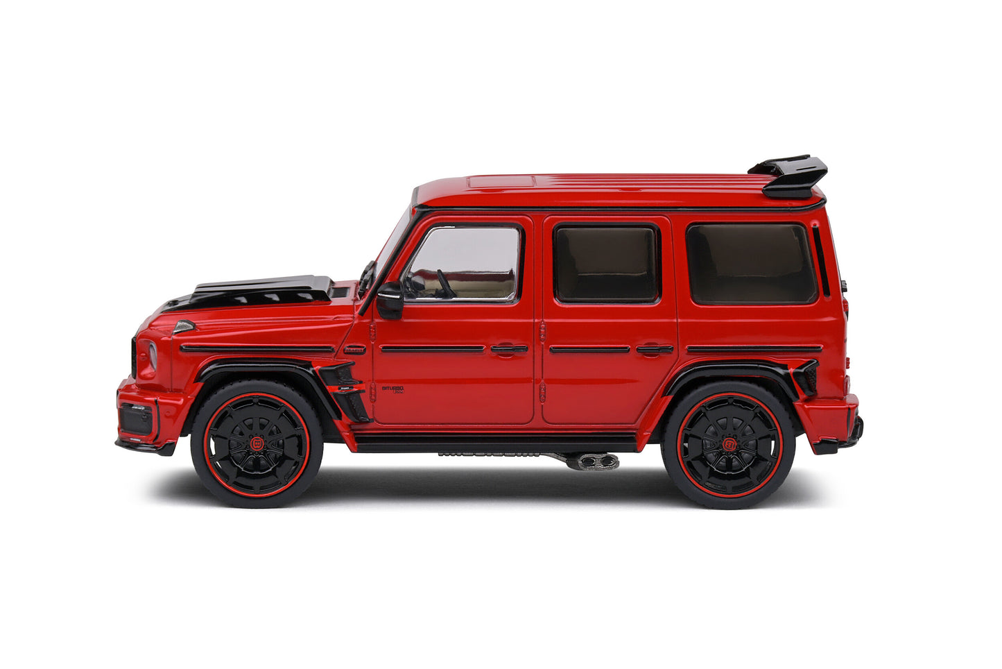 side view of Brabus Widestar – Red Pearl – 2022 1:43 scale model cae - Solido
