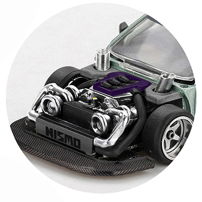 Nissan Silvia S13-R Kaido Works V1 1:64 Scale Model Car – Mini GT x KAIDOHOUSE (Product Code: KHMG0232) of a Nismo car part on a white background