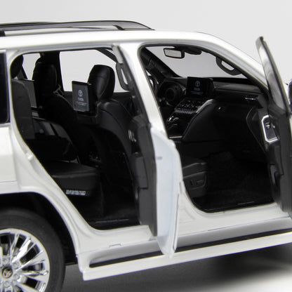 Toyota Land Cruiser 300-ZX White 1:18 scale model car - LCD Models