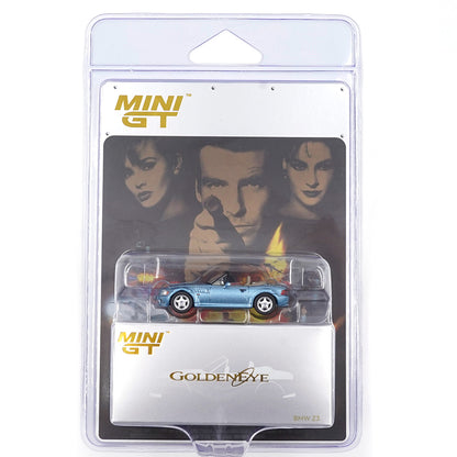 BMW Z3 GoldenEye 007 Atlanta Blue 1:64 scale model car - Mini GT