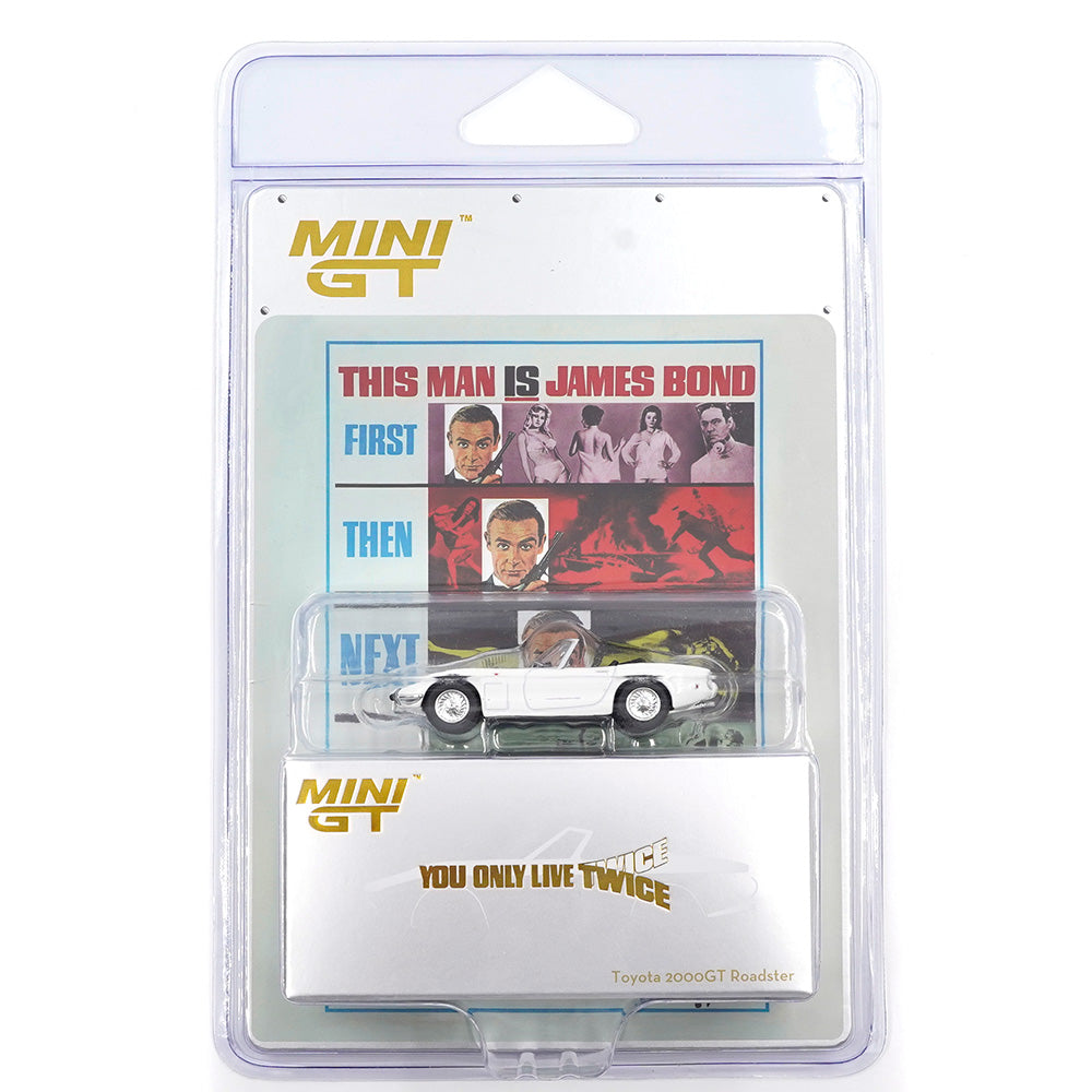 Toyota 2000GT Roadster You Only Live Twice 007 White 1:64 scale model car - Mini GT