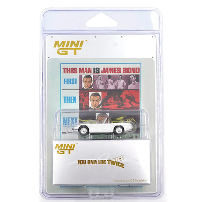 Toyota 2000GT Roadster You Only Live Twice 007 White 1:64 scale model car - Mini GT