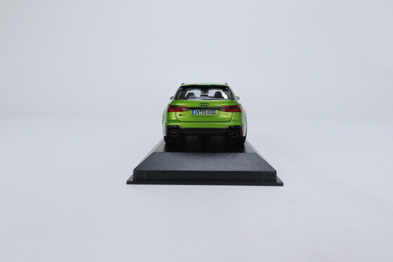 back view of Audi RS6 Avant Java Green Minichamps 1:43 scale model car