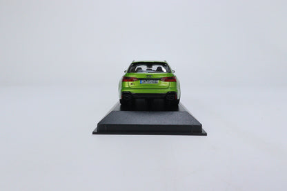 back view of Audi RS6 Avant Java Green Minichamps 1:43 scale model car