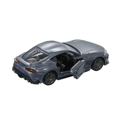 Back perspective view of Toyota GR Supra 1:64 Scale Model Car – Tomica Premium TP36 (Product Code: 936411)