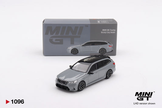 BMW M5 Touring Brooklyn Grey Metallic 1:64 scale model car - Mini GT