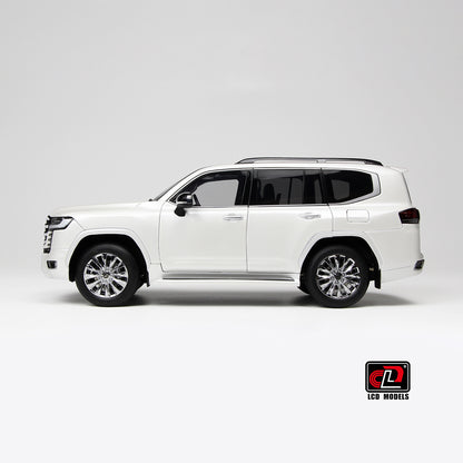 second view of Toyota Land Cruiser White 1:18 scale model car - LCD Models