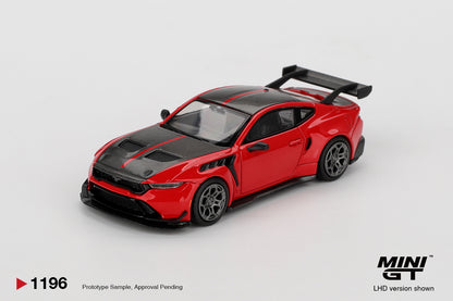 Ford Mustang GTD Race Red 1:64 scale model car - Mini GT