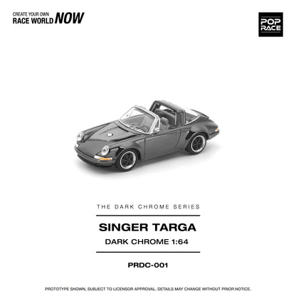 Singer Targa Dark Chrome 1:64 scale model car - Poprace