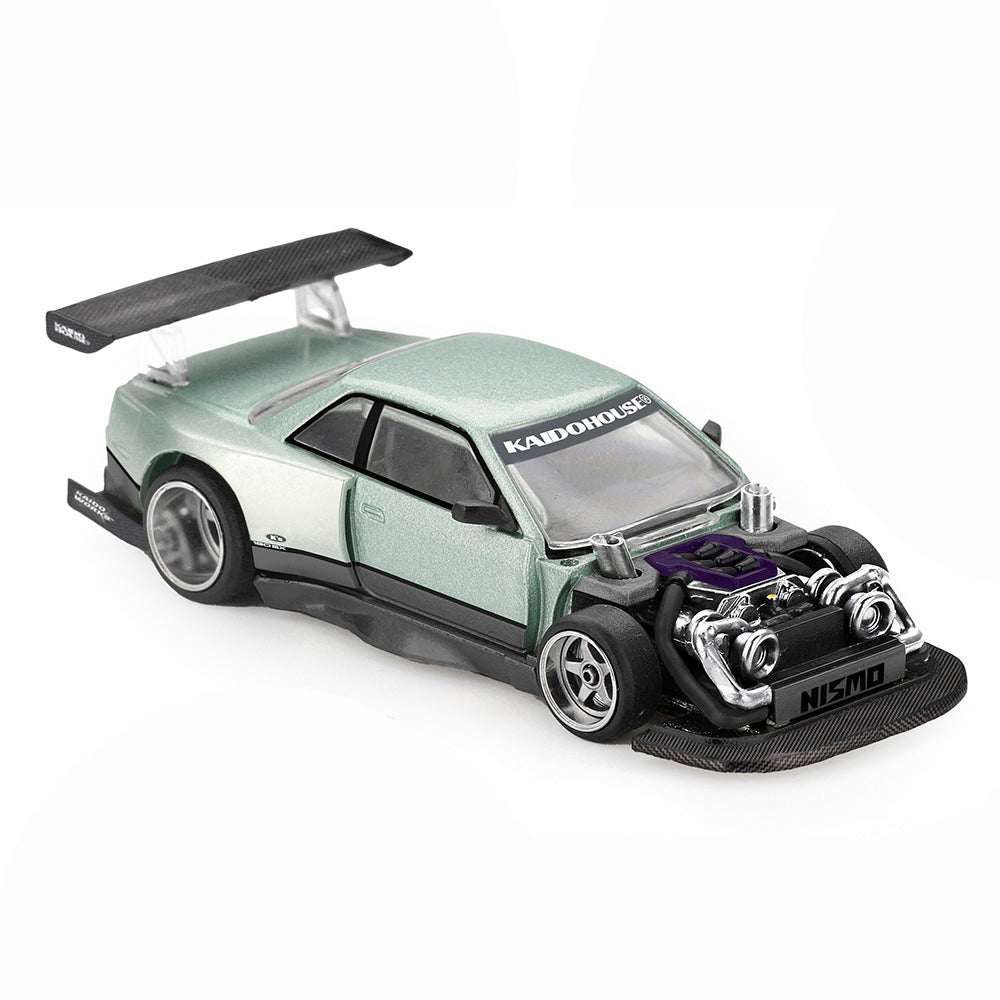 Nissan Silvia S13-R Kaido Works V1 1:64 Scale Model Car – Mini GT x KAIDOHOUSE (Product Code: KHMG0232) with visible branding on a white background