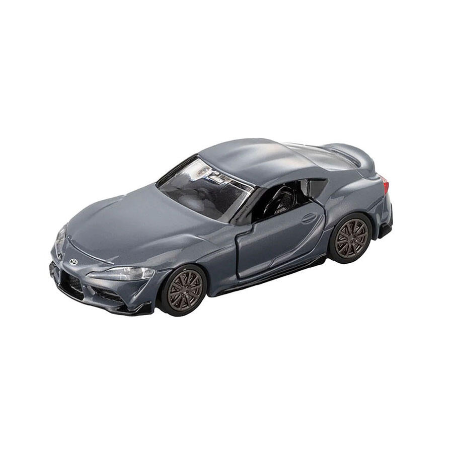 front perspective view of Toyota GR Supra 1:64 Scale Model Car – Tomica Premium TP36 (Product Code: 936411)
