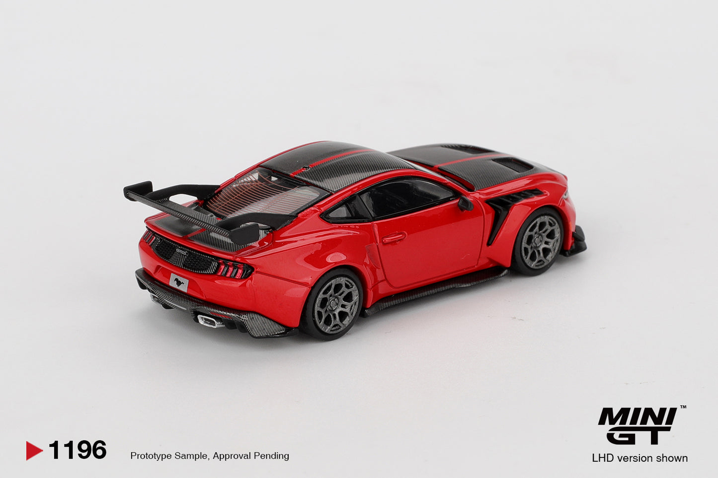 Ford Mustang GTD Race Red 1:64 scale model car - Mini GT