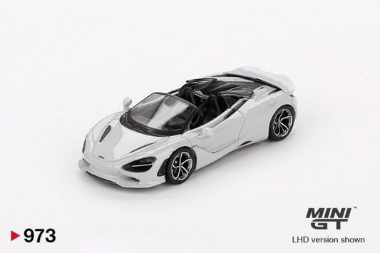 McLaren 750S Spider Cirrus Grey 1:64 scale model car - Mini GT